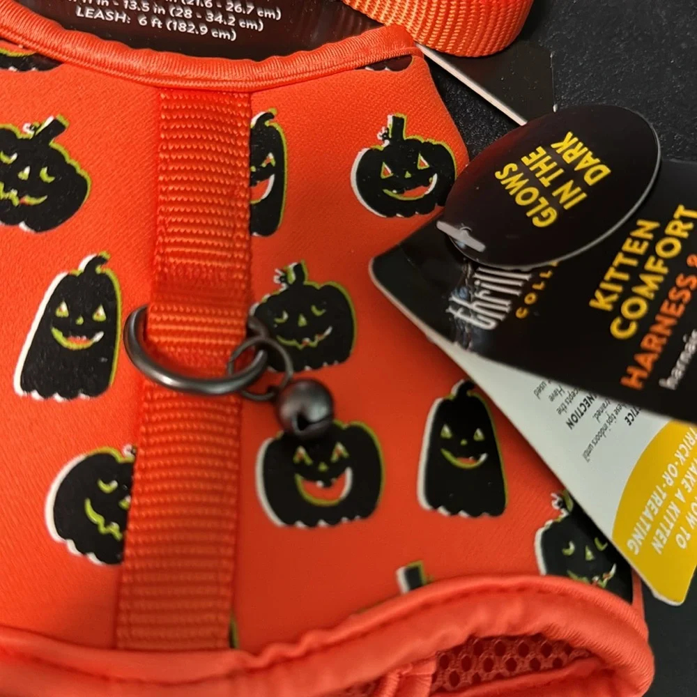 Cat Halloween harness and leash
